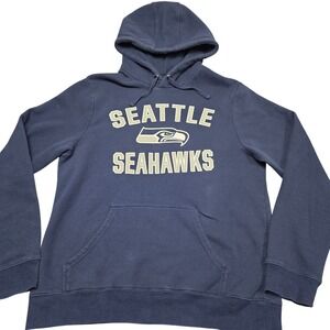 Seattle Seahawks Hoodie L Navy Blue Fanatics Pro Line NFL‎ Sportswear Fangear